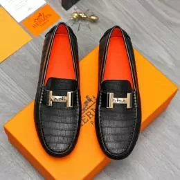 hermes cuir chaussures pour homme s_1230706